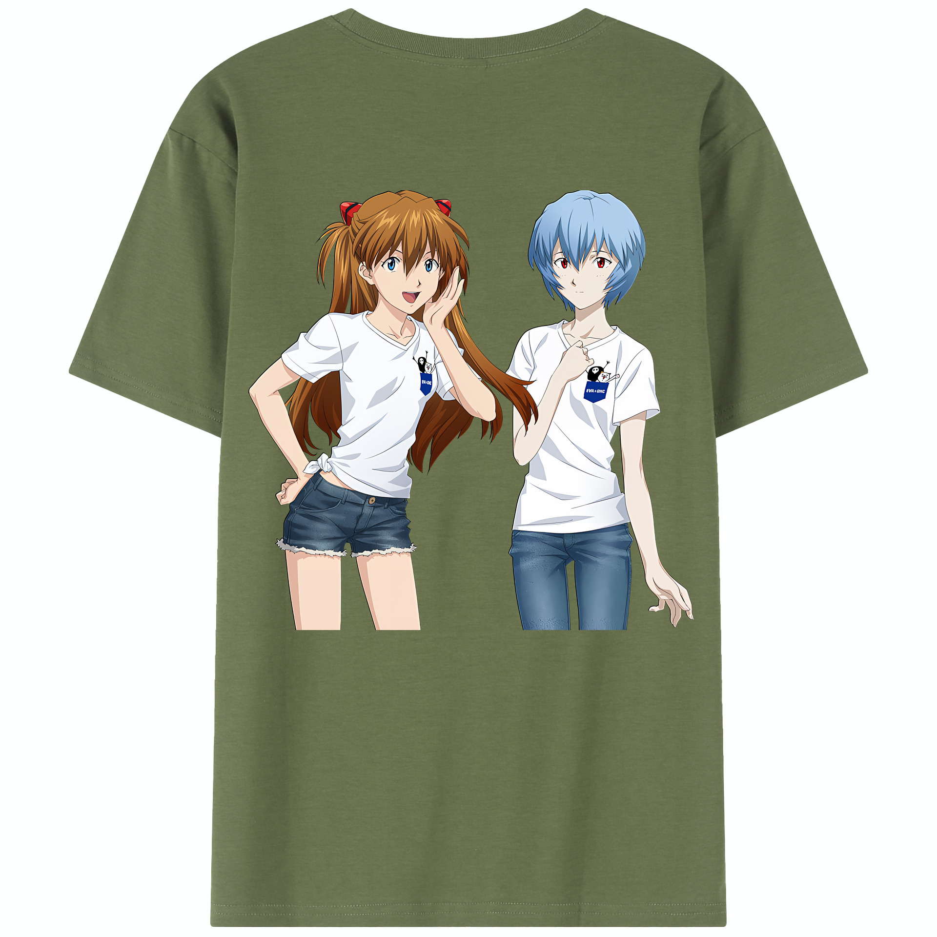 （画像用） EVA 新世紀エヴァンゲリオン 綿100％半袖Tシャツ（背面プリント）